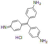 CAS#: 479-73-2, 4,4'-[(4-Imino-2,5-cyclohexadien-1-ylidene)methylene]dianiline monohydrochloride