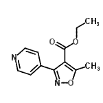CAS 登录号：479077-33-3， 乙基5-甲基-3-(4-吡啶基)-1,2-恶唑-4-羧酸酯