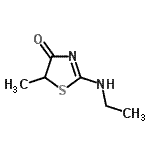 CAS 登录号：479201-63-3， 2-(乙基氨基)-5-甲基-1,3-噻唑-4(5H)-酮