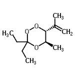 CAS 登录号：479500-01-1， (5R,6R)-3,3-二乙基-6-异丙烯基-5-甲基-1,2,4-三氧杂环己烷