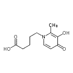 CAS 登录号：480436-59-7， 5-(3-羟基-2-甲基-4-氧代-1(4H)-吡啶基)戊酸