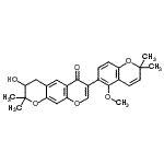 CAS 登录号：481-94-7， 3-羟基-7-(5-甲氧基-2,2-二甲基-2H-苯并吡喃-6-基)-2,2-二甲基-3,4-二氢-2H,6H-吡喃并[3,2-g]苯并吡喃-6-酮