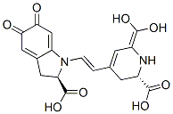 CAS 登录号：48218-81-1， (2R)-1-[(E)-2-[(2S)-2-羧基-6-(二羟基甲亚基)-2,3-二氢-1H-吡啶-4-基]乙烯基]-5,6-二氧代-2,3-二氢吲哚-2-羧酸