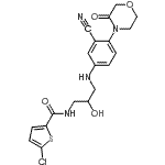 CAS#: 482306-17-2, 5-Chloro-N-[3-[[3-Cyano-4-(3-Oxomorpholin-4-Yl)Phenyl]Amino]-2-Hydroxy-Propyl]Thiophene-2-Carboxamide