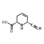 CAS#: 484664-50-8, (2S,6R)-6-Ethynyl-1,2,3,6-Tetrahydro-2-Pyridinecarboxylic Acid