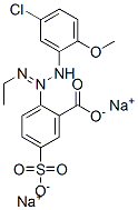 CAS 登录号：4857-56-1， 2-[3-(5-氯-2-甲氧基苯基)-1-乙基三氮烯-2-基]-5-磺酸基苯甲酸二钠