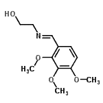 CAS 登录号：485842-34-0， 2-[(E)-(2,3,4-三甲氧基苄亚基)氨基]乙醇