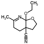 CAS#: 486430-19-7, 7A-Ethoxy-6-Methyl-2,3,5,7A-Tetrahydrofuro[2,3-b]Pyridine-3A(4H)-Carbonitrile
