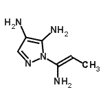 CAS#: 491843-00-6, 1-[(1E)-1-Amino-1-Propen-1-Yl]-1H-Pyrazole-4,5-Diamine