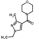 CAS 登录号：492424-00-7， (1-乙基-3-甲基-1H-吡唑-4-基)(4-吗啉基)甲酮