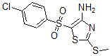CAS#: 494763-21-2, 5-[(4-Chlorophenyl)Sulfonyl]-2-(Methylthio)-4-Thiazolamine