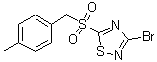 CAS#: 494763-25-6, 3-Bromo-5-[(4-Methylbenzyl)Sulfonyl]-1,2,4-Thiadiazole