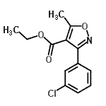 CAS#: 495417-28-2, Ethyl 3-(3-Chlorophenyl)-5-Methyl-1,2-Oxazole-4-Carboxylate