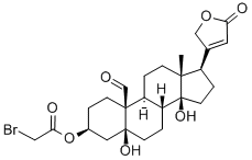CAS 登录号：4956-18-7， 毒毛旋花甙元 3-溴乙酸酯