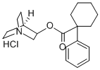 CAS 登录号：49665-76-1， 1-苯基环己烷-1-羧酸奎宁环-3-基酯盐酸盐