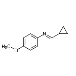 CAS 登录号：496839-16-8， (E)-1-环丙基-N-(4-甲氧基苯基)甲亚胺
