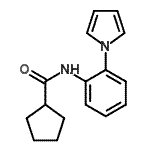 CAS 登录号：497057-44-0， N-[2-(1H-吡咯-1-基)苯基]环戊烷甲酰胺