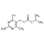 CAS#: 497228-78-1, Isopropyl 3-(2-Amino-4-Methyl-6-Oxo-1,6-Dihydro-5-Pyrimidinyl)Propanoate