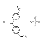 CAS 登录号：49732-38-9， 4-[(4-甲氧基苯基)氨基]偶氮苯氢硫酸盐(1:1:1)