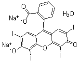 CAS#: 49746-10-3, Disodium 2-(2,4,5,7-tetraiodo-3-keto-6-oxido-xanthen-9-yl)benzoate hydrate