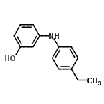 CAS 登录号：497930-30-0， 3-[(4-乙基苯基)氨基]苯酚