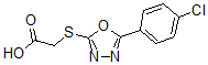 CAS 登录号：49809-28-1， 5-(4-氯-苯基)-[1,3,4]恶二唑-2-基硫基]-乙酸