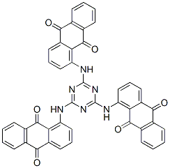 CAS#: 4988-89-0, 1,1',1''-(1,3,5-Triazine-2,4,6-Triyltriimino)Trisanthraquinone