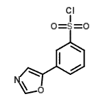 CAS 登录号：499770-75-1， 3-(1,3-恶唑-5-基)苯磺酰氯