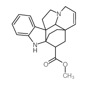 CAS 登录号：5001-20-7， (2R,5R)-6,7-二去氢白坚木替宁-3beta-羧酸甲酯