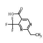CAS#: 500130-77-8, 2-Ethyl-4-(Trifluoromethyl)-5-Pyrimidinecarboxylic Acid