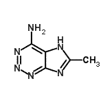 CAS 登录号：500285-68-7， 6-甲基-5H-咪唑并[4,5-d][1,2,3]三嗪-4-胺