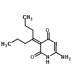 CAS 登录号：500550-68-5， 2-氨基-5-(4-庚烷基亚基)-4,6(1H,5H)-嘧啶二酮