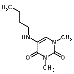 CAS 登录号：500692-07-9， 5-(丁基氨基)-1,3-二甲基-2,4(1H,3H)-嘧啶二酮