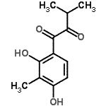 CAS 登录号：501005-70-5， 1-(2,4-二羟基-3-甲基苯基)-3-甲基-1,2-丁烷二酮