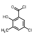 CAS 登录号：501008-52-2， 5-氯-2-羟基-3-甲基苯甲酰氯