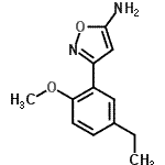 CAS 登录号：501116-73-0， 3-(5-乙基-2-甲氧基苯基)-1,2-恶唑-5-胺