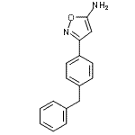 CAS 登录号：501902-13-2， 3-(4-苄基苯基)-1,2-恶唑-5-胺