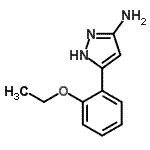 CAS 登录号：502132-92-5， 5-(2-乙氧基苯基)-1H-吡唑-3-胺