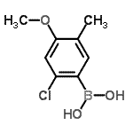 CAS 登录号：502159-66-2， (2-氯-4-甲氧基-5-甲基苯基)硼酸
