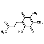CAS 登录号：502182-47-0， 2-羟基-5,6-二甲基-3-(3-氧代丁基)-1,4-苯醌