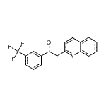 CAS#: 502625-52-7, 2-(2-Quinolinyl)-1-[3-(Trifluoromethyl)Phenyl]Ethanol