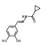 CAS#: 503025-31-8, N'-[(E)-(3,4-Dihydroxyphenyl)Methylene]Cyclopropanecarbohydrazide