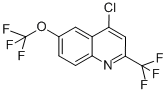 CAS 登录号：503148-24-1， 4-氯-6-(三氟甲氧基)-2-(三氟甲基)喹啉
