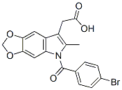 CAS#: 50332-01-9, 5-(4-Bromobenzoyl)-6-Methyl-5H-1,3-Dioxolo[4,5-f]Indole-7-Acetic Acid