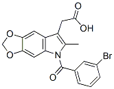CAS#: 50332-02-0, 5-(3-Bromobenzoyl)-6-Methyl-5H-1,3-Dioxolo[4,5-f]Indole-7-Acetic Acid