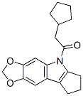 CAS 登录号：50332-18-8， 5,6,7,8-四氢-5-(环戊基乙酰基)环戊二烯并[b]-1,3-二氧杂环戊并[4,5-f]吲哚