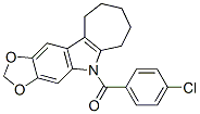 CAS#: 50332-31-5, 5,6,7,8,9,10-Hexahydro-5-(4-Chlorobenzoyl)Cyclohepta[b]-1,3-Dioxolo[4,5-f]Indole