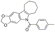CAS#: 50332-36-0, 5,6,7,8,9,10-Hexahydro-5-(4-Methylbenzoyl)Cyclohepta[b]-1,3-Dioxolo[4,5-f]Indole