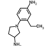 CAS 登录号：503457-44-1， 1-(4-氨基-2-乙基苯基)-3-吡咯烷胺
