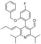 CAS 登录号：503559-81-7， 5-(1-丁烯-1-基)-4-[4-氟-2-(苯基甲氧基)苯基]-2,6-二(1-甲基乙基)-3-吡啶甲醛